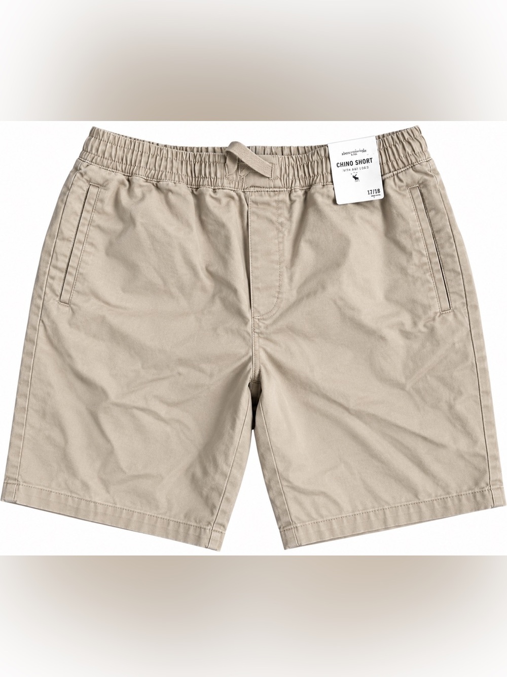 Title: Abercrombie Kids Boys 17/18 Chino Shorts Tan Khaki NWT